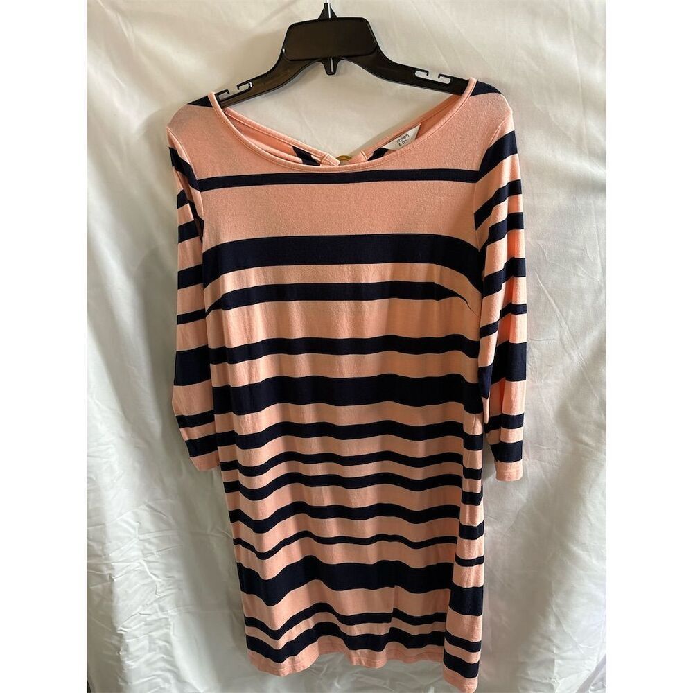 Crown & Ivy Women's Striped Bell Sleeve Dress Size Small Multicolor Casual